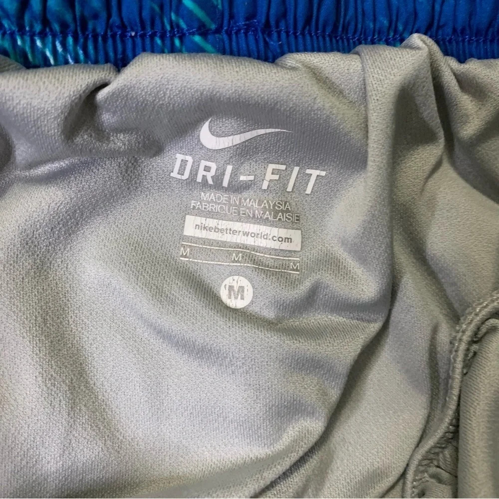 Nike Dri-Fit Running Shorts Blue Size Medium - Picture 2 of 4